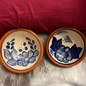 Vintage folk art pottery Portugal Pedro Corval hand painted and decorated